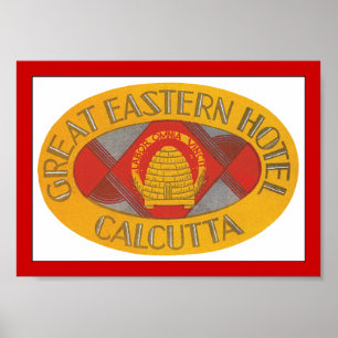 Underbar Östra Hotel Calcutta Poster