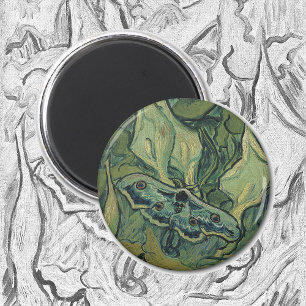 Underbar påfågelmal av Vincent Van Gogh Magnet