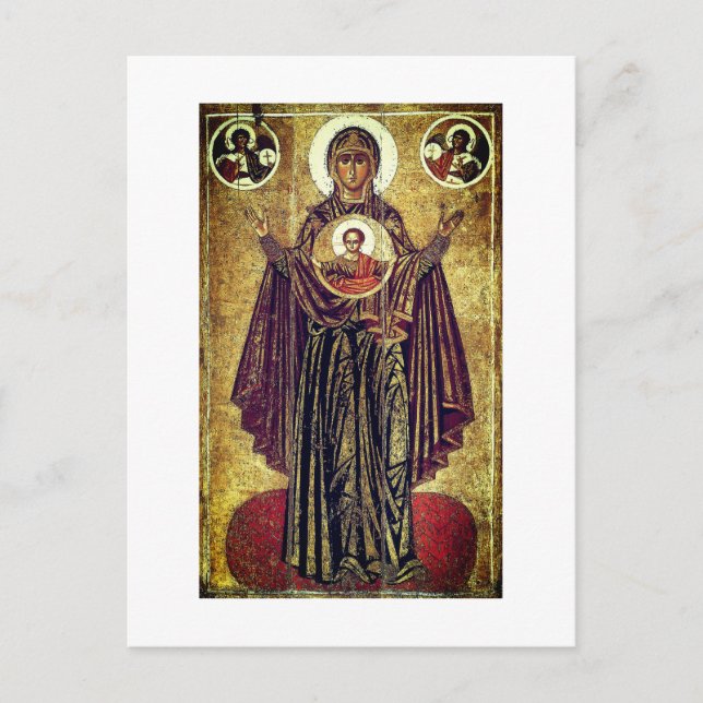Underbar Panagia från Yaroslavl Vykort (Framsida)