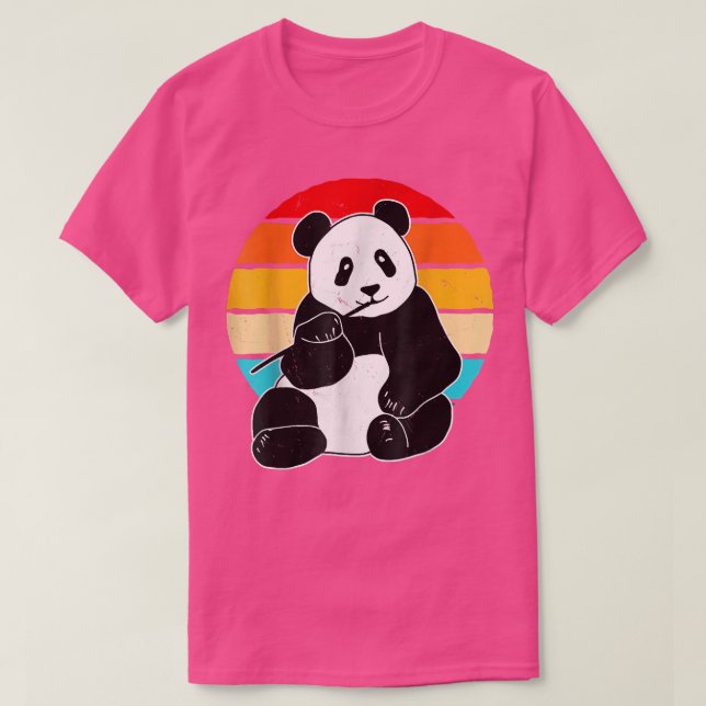 Underbar Panda Silhouette Gift Panda Bear T Shirt (Design framsida)