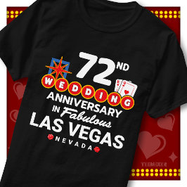 Underbar par vid Las Vegas 72-årsjubileum för bröl T Shirt