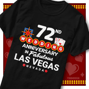 Underbar par vid Las Vegas 72-årsjubileum för bröl T Shirt