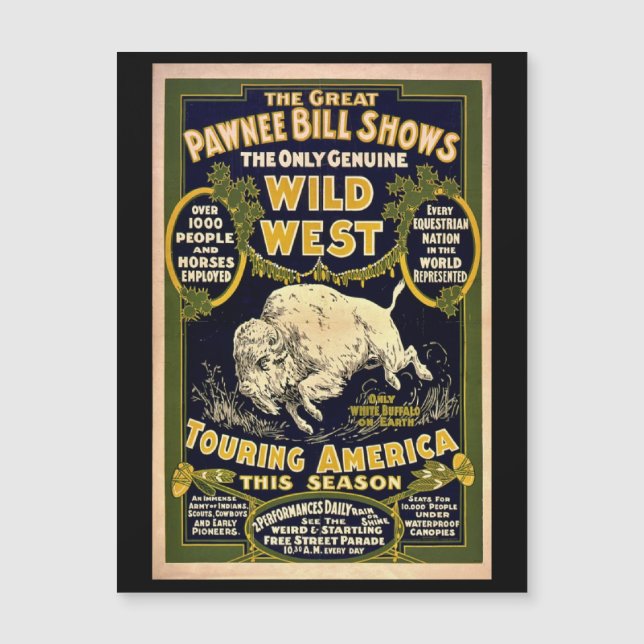 Underbar Pawnee Bill 1903 - Vintage Vilda western (Framsida)