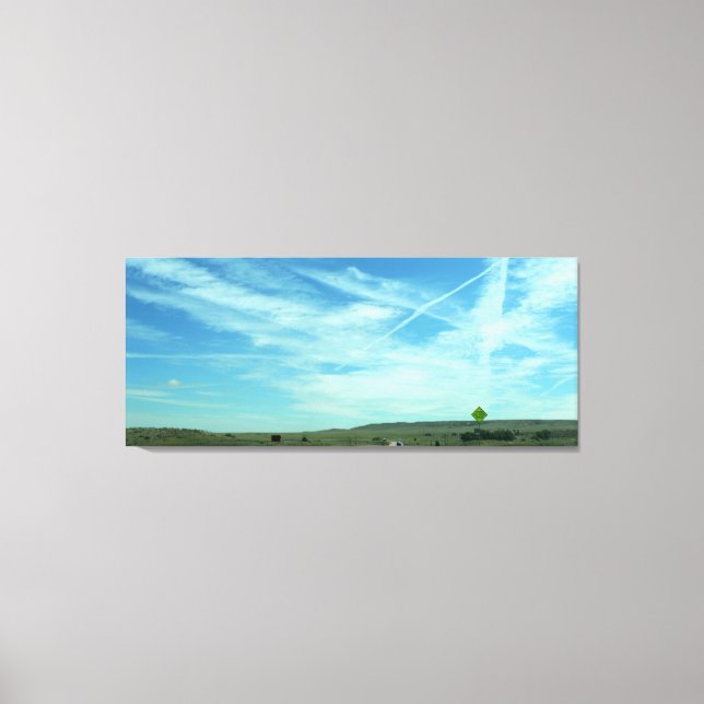 Underbar Plains Road, Colorado Canvastryck (Framsida)