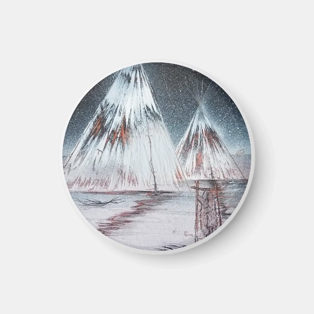 Underbar Plains Tipi Magnet (Framsidan)