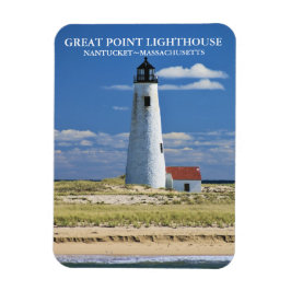 Underbar Point fyr Nantucket MORSA Magnet