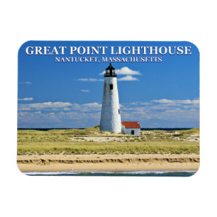 Underbar Point fyr Nantucket MORSA Magnet