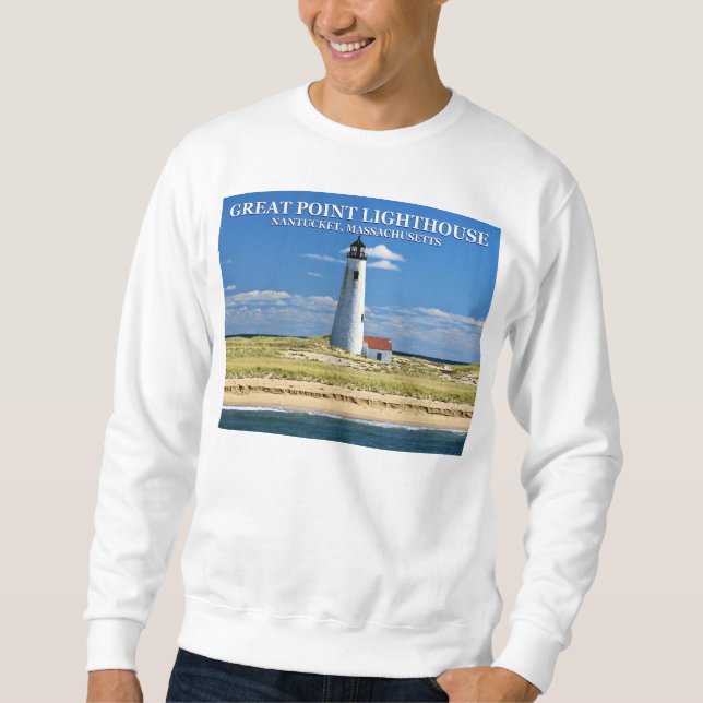 Underbar Point fyr, Nantucket MORSA Sweatshirt (Framsida)