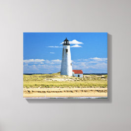 Underbar Point fyr Nantucket MORSA Wrapped Canvas