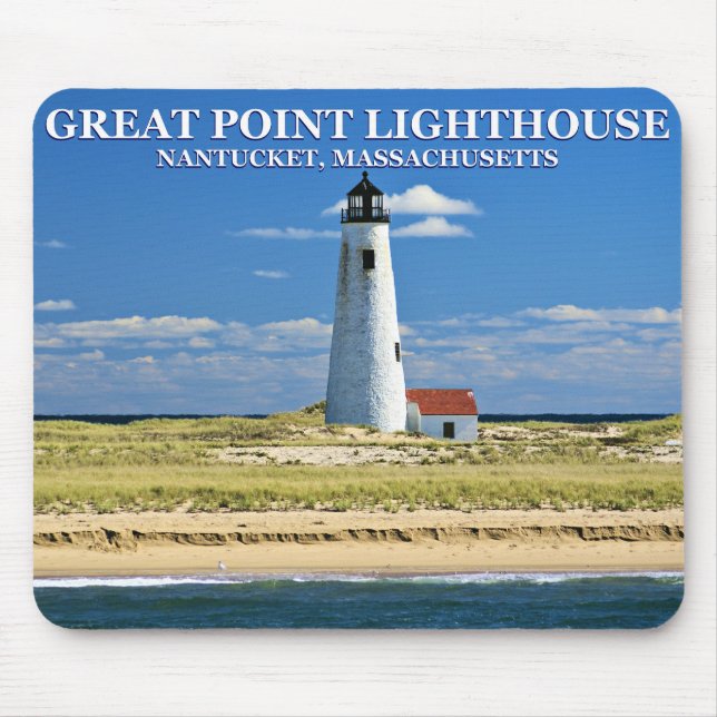 Underbar Point Lighthouse, Nantucket, MORSA Mousep Musmatta (Framsidan)