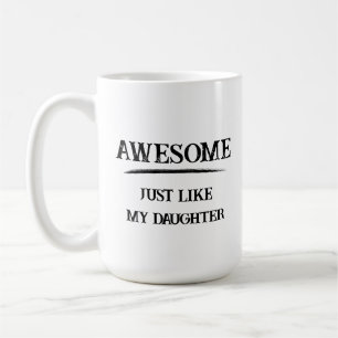 Underbar precis som dotter kaffemugg