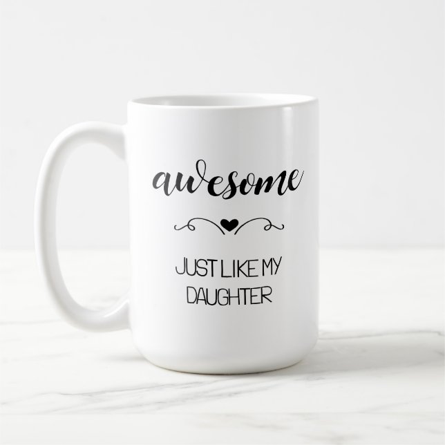 Underbar Precis Som Dotter Mor Kaffemugg (Vänster)