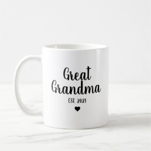 Underbar present till mormor eller farmor för grav kaffemugg