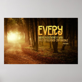 Underbar prestationsinspiration Poster utskrift