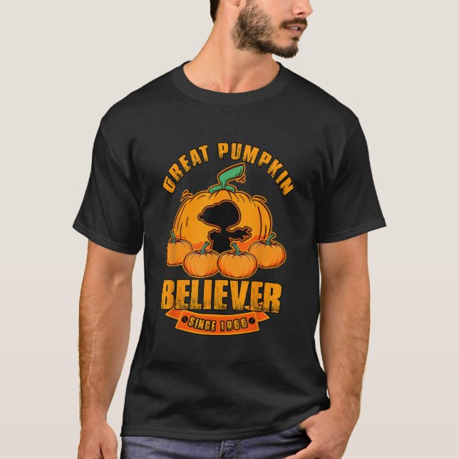 Underbar Pumpkin Believer sedan 1966 Scary Hallowe T Shirt (Framsida)