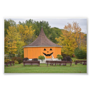 Underbar Pumpkin Gazebo, Newport, Vermont Fototryck