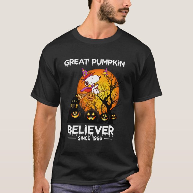 Underbar Pumpkjn Believer sedan 1966 Halloween Fun T Shirt (Framsida)