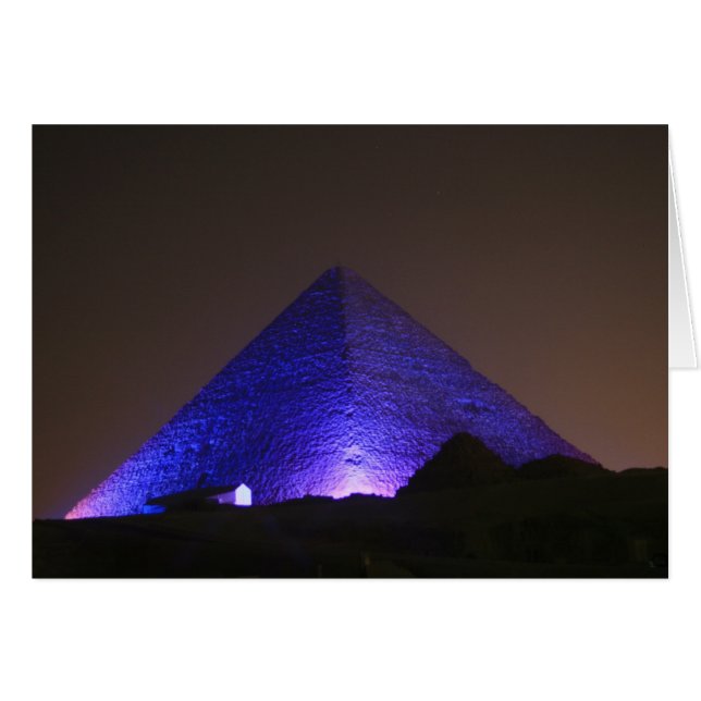 Underbar pyramid hälsningskort (Framsidan Horizontal)