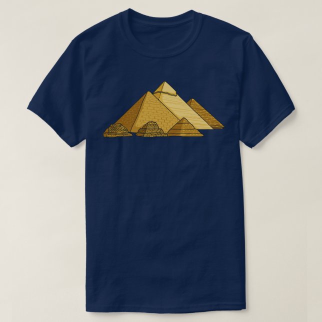 Underbar pyramids historik Pyramid för Egypten T Shirt (Design framsida)
