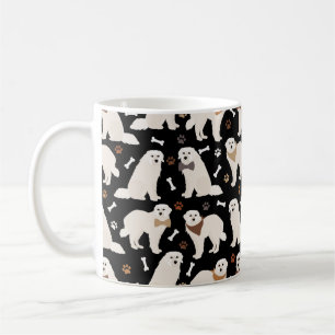 Underbar Pyrenéerna Tassar och Bones Coffee Mugg