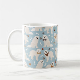 Underbar Pyrenéerna Tassar och Bones Coffee Mugg