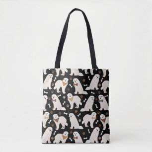 Underbar Pyrenéerna Tassar och Bones Tote Bag Tygkasse