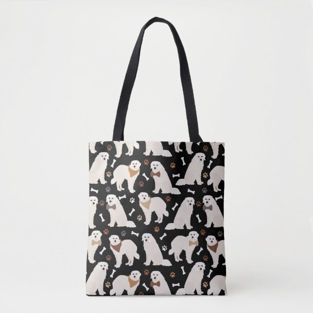 Underbar Pyrenéerna Tassar och Bones Tote Bag Tygkasse (Framsida)