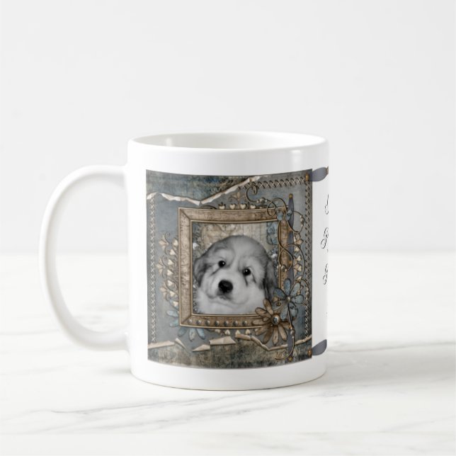 Underbar Pyrenéernas marionettskiva Dubbla Sided M Kaffemugg (Vänster)