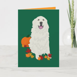Underbar Pyrenees Halloween Autumn Blank Kort