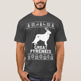Underbar Pyrenées Hund Djurälskare Reindeer Ugly C T Shirt