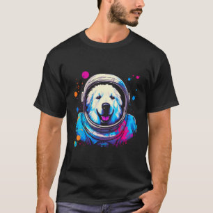 Underbar Pyrenees Hund Funny Astronaut T Shirt