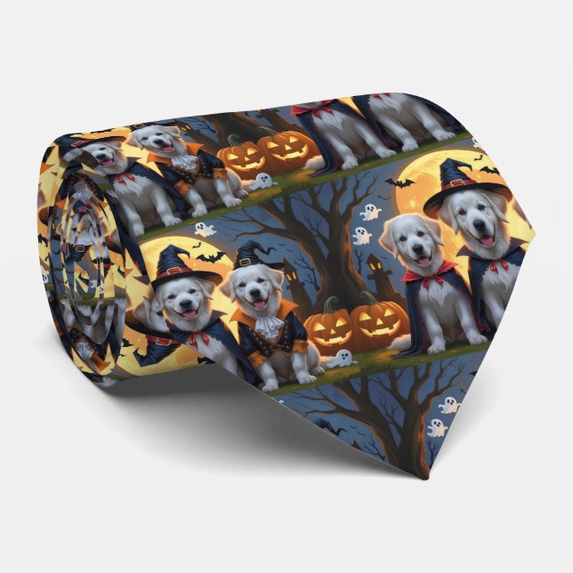 Underbar Pyrenees Hundar Pumpkin Halloween Funny Slips (Rullad)