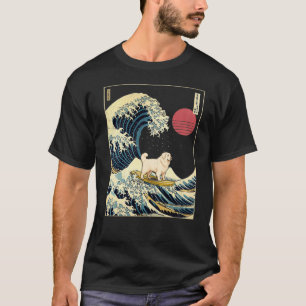 Underbar Pyrenees Japansk Kanagawa Wave Funny Surf T Shirt