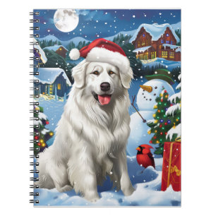 Underbar Pyrenees Winter Wonderland jul Joy Anteckningsbok
