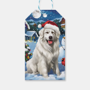 Underbar Pyrenees Winter Wonderland jul Joy Presentetikett