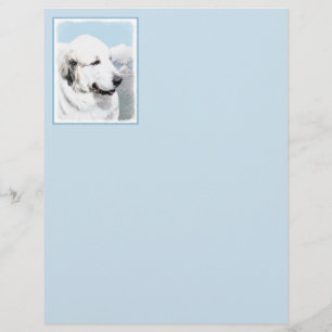 Underbar Pyrenémålning - Original Hund Art