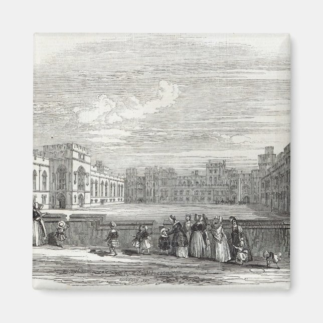 Underbar Quadrangle, Windsor Castle Magnet (Framsidan)