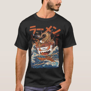Underbar Ramen av Kanagawa Black T Shirt