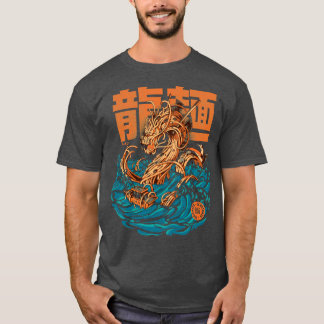 Underbar Ramen Dragon utanför Kanagawa T Shirt