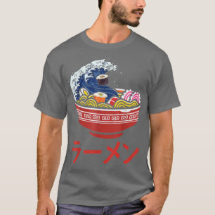 Underbar Ramen Wave of Kanagawa Japanska Noodles K T Shirt
