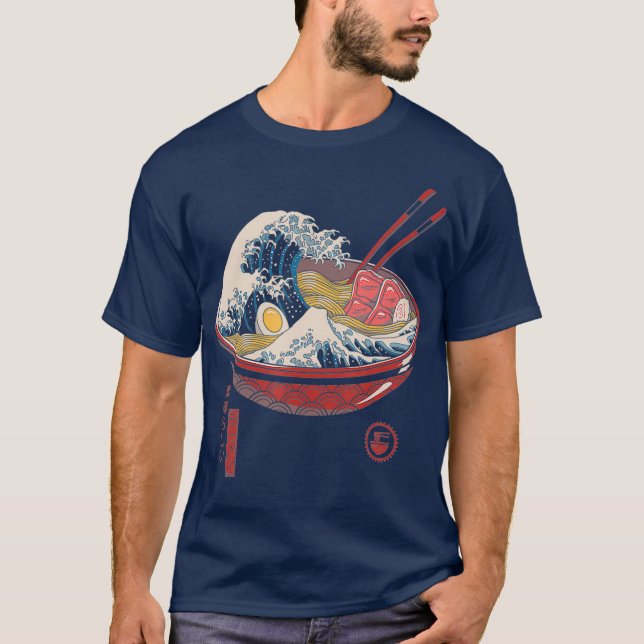 Underbar Ramen Wave T Shirt (Framsida)