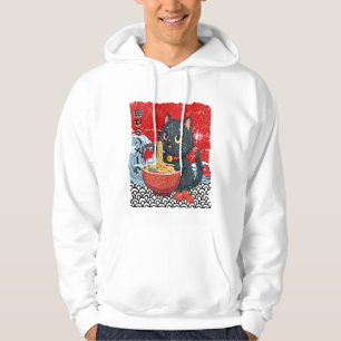 Underbar ramenmani för svarta katter! hoodie