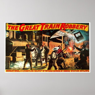 Underbar rån Tåg - Skriv ut Poster
