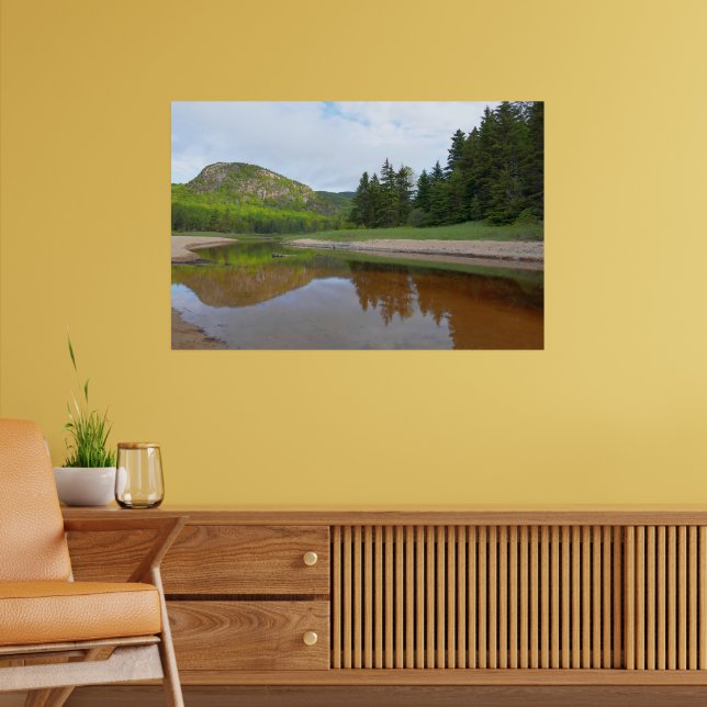 Underbar reflektion över huvudet vid sandstranden poster (Vardagsrum 2)