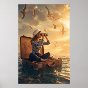 Underbar resa på den gyllene havet-affisch poster