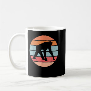 Underbar Retro Chimpanzee-design - mononyckeldräkt Kaffemugg