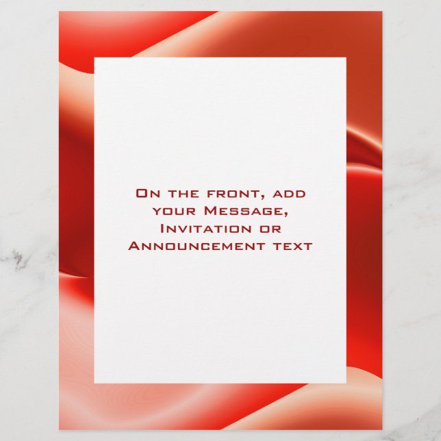 underbar röd reklamblad (Framsidan)