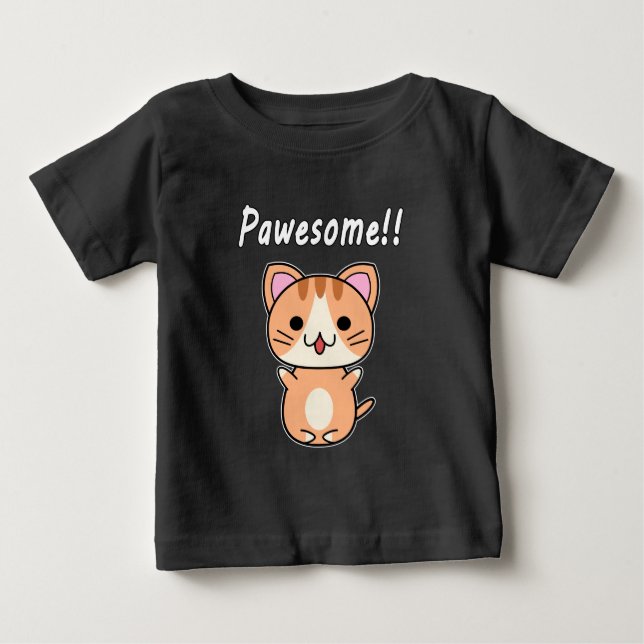 Underbar!! Rödbrun Tabby Katt T Shirt (Framsida)