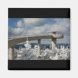 Underbar rökig bergnationalpark magnet