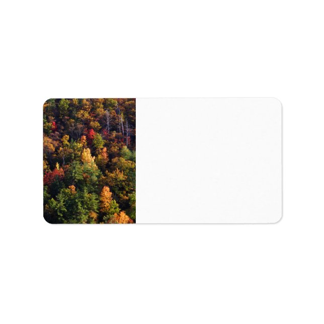 Underbar Rökig bergsnationalpark Adressetikett (Framsidan)